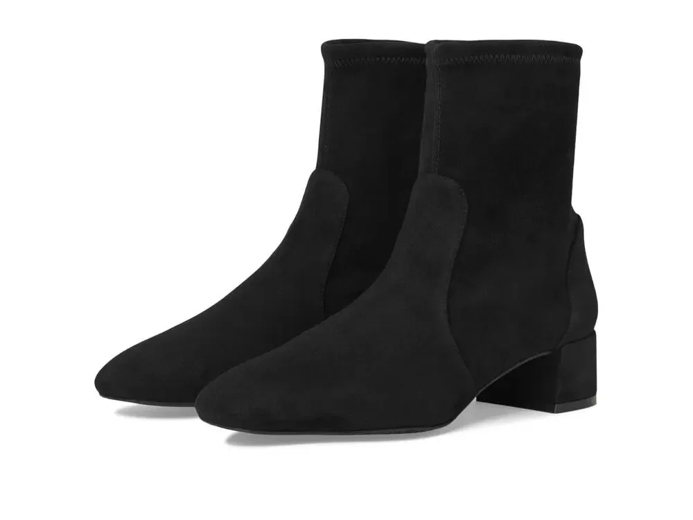STUART WEITZMAN WOMEN'S MAEVE BOOTIE, BLACK, 9.5, MEDIUM